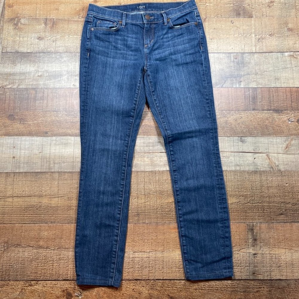 LOFT Women's Skinny Jeans - Dark Blue